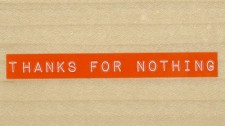 "Thanks For Nothing" Communication Card by Misanthrope Specialty Co.